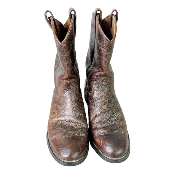 Ariat Men\'s 9.5D #35524 Men\'s Brown Bullhide Leather Boots GUC main image 5
